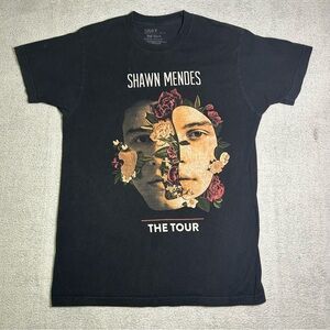 Shawn Mendes The Tour Black Concert Band Tee Adult Size Medium Double Sided